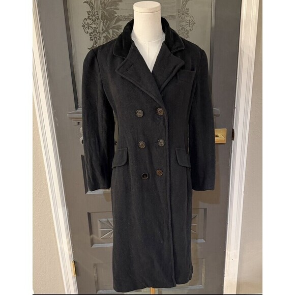 M.G. Kinsler Jackets & Blazers - Vintage M.G. Kinsler The Great American Coat Wool Blend Black Long Coat USA Made